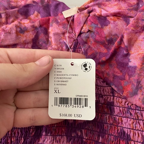 Free People Short Puff Sleeve Sundrenched Maxi Dress - Picture 7 of 7